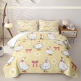 thumbnail image 1 of Manfei Kawaii Duck Quilt Full for Girls Boys,Cute Animal Bowknot Full Bedspread Sets, 1 of 7