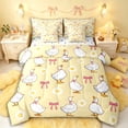 thumbnail image 1 of Manfei Kawaii Duck Twin Bedding Sets 7-Piece for Kids Girls Boys,Cute Animal Bowknot Bedding Comforter Set,Luxury Bedroom Decor, 1 of 7