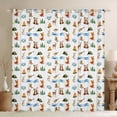 thumbnail image 1 of Manfei Kawaii Fox Rabbit Black Out Curtains,Cartoon Music Guitar Curtains Pack of 2 (42x63 Each),Jungle Bear Bedroom Curtains For Boys Teens,Microfiber Bedroom Decor, 1 of 6