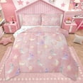 thumbnail image 1 of Manfei Kawaii Gradient Moon Stars 2pcs Bedding Comforter Set for Teens Girls Boys,Dreamy Princess Twin Comforter Sets,Ombre Watercolor Breathable Bedding Set,Luxury Bedroom Decor,Reversible, 1 of 8