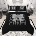 thumbnail image 1 of Manfei Kawaii Grey Bow 3 Pieces Queen Comforter Set for Teens Children Girls,Bling Glitter Ultra Soft Bedding Sets,Girly Dreamy Dance Bedding Comforter Set,Luxury Bedroom Decor,Reversible, 1 of 8