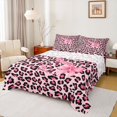 thumbnail image 1 of Manfei Kawaii Initial S Letter Bed Sheets, Leopard Cheetah Print King Sheets, Teens Kids Girls Women Sheet Set, Microfiber Bedroom Decor, 4pcs, 1 of 7