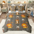 thumbnail image 1 of Manfei Kawaii Jungle Lion Twin Bedding Sets 7-Piece for Kids, Tropic Coconut Tree Bedding Comforter Set, Cute Animal Lover Reversible Sheet Sets, Brown Luxury Bedroom Decor, 1 of 7