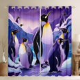 thumbnail image 1 of Manfei Kawaii Penguin Black Out Curtains for Kids, Cartoon Animal Lover Curtains Pack of 2 (42x63 Each), Mountain Ocean Bedroom Curtains, Curtains and Drapes Home Decor, 1 of 6