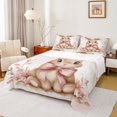 thumbnail image 1 of Feelyou Kawaii Rabbit Twin Sheet Sets, Princess Bowknot Twin Fitted Sheet, Cartoon Bunnies Animal Flat Sheet, Breathable Room Decorative, 3-Piece, 1 of 7