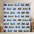 thumbnail image 1 of Manfei Kawaii Railway Train Blackout Curtains Set of 2 (52x84 Each) for Boys Girls,Cartoon Car Window Curtains,Transportation Theme Curtains and Drapes,Microfiber Bedroom Decor, 1 of 6