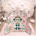 thumbnail image 1 of Manfei Kawaii Retro Nutcracker Bedding Comforter Set, Cartoon Christmas Gifts Twin Comforter Sets, Kids Teen Child Reversible Bedding Set, Super Cozy Room Decor, 2-Piece, 1 of 8