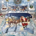 thumbnail image 1 of Manfei Kawaii Santa Claus 7-Piece Twin Bedding Sets for Teens, Magic Jungle Rindeer Bedding Comforter Set, Merry Christmas Reversible Sheet Sets, Breathable Home Decor, 1 of 8