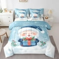 thumbnail image 1 of Manfei Kawaii Santa Claus 7 Pieces Bedding Comforter Set,Merry Christmas Full Bedding Set,Red Xmas Berry Fitted Sheet Flat Sheet For Kids,Super Cozy Room Decor Reversible, 1 of 8