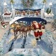 thumbnail image 1 of Manfei Kawaii Santa Claus Bedding Comforter Set for Teens, Magic Jungle Rindeer Twin Comforter Sets, Merry Christmas Reversible Bedding Set, Breathable Home Decor, 2pcs, 1 of 9