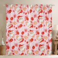 thumbnail image 1 of Manfei Kawaii Santa Claus Black Out Curtains for Kids, Pink Groovy Flower Floral Curtains Pack of 2 (42x63 Each), Merry Christmas Bedroom Curtains, Curtains and Drapes Bedroom Decor, 1 of 6
