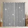 thumbnail image 1 of Manfei Kawaii Stars Blackout Curtains Set of 2 (38x54 Each),Kawaii Cartoon Theme Living Room Curtains,Gray White, 1 of 6