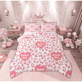 thumbnail image 1 of Manfei Kawaii Sweet Girl Bedding Comforter Set for Teen, Pink Cheetah Print Twin Comforter Sets, Modern Fashion Reversible Bedding Set, Breathable Home Decor, 2pcs, 1 of 9