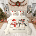 thumbnail image 1 of Manfei Kawaii Winter Snowman Bedding Comforter Set 7pcs, Happy New Year Queen Bedding Sets, Teens Boys Girls Kids Reversible Queen Sheet Sets, Luxury Bedroom Decor, 1 of 8