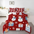 thumbnail image 1 of Manfei Kawaii Winter Snowman Bedding Comforter Set for Kids, Merry Christmas Twin Comforter Sets, Santa Claus Gift Reversible Bedding Set, Ultra Soft Home Decor, 2pcs, 1 of 8