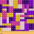 thumbnail image 1 of Manfei Kids Building Blocks Fabric by the Yard (5 Yards), Funny Game Decorative Fabric by the Yard, Colorful Bricks DIY Fabric, 1 of 6