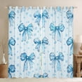 thumbnail image 1 of Manfei Kids Children Cartoon Bow-Tie Blackout Curtains Set of 2 (52x84 Each),Polka Dots Window Curtains,Dreamy Princess Curtains and Drapes,Breathable Home Decor, 1 of 6