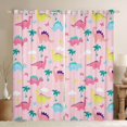 thumbnail image 1 of Manfei Kids Children Cartoon Dinosaur Curtains Pack of 2 (42x84 Each),Kawaii Animal Dino Curtains Blackout,Cute Jungle Wildlife Bedroom Curtains,Breathable Home Decor, 1 of 6