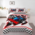 thumbnail image 1 of Manfei Kids Children Racing Car Bedding Comforter Set 2pcs,Geometric Plaid Twin Comforter Sets Microfiber,Extreme Sport Breathable Bedding Set,Super Cozy Room Decor,Reversible, 1 of 8
