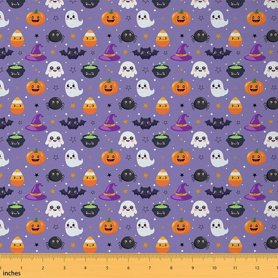 Manfei Kids Farmhouse Fabric by the Yard (1 Yard), Watercolor Sheep Horse Sunflower Decorative Fabric by the Yard, Farm Truck Tractor DIY Fabric