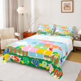 thumbnail image 1 of Manfei Kids Numebr Game Queen Sheet Sets,Kawaii Daisy Flowers Flat Sheet,Rainbow 26 Letters Alphabet Queen Fitted Sheet For Girls Kids,Microfiber Bedroom Decor,4pcs, 1 of 7