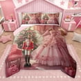 thumbnail image 1 of Manfei Kids Royal Princess Bedding Comforter Set, Vintage Western Christmas Twin Comforter Sets, Cartoon Nutcracker Reversible Bedding Set, Luxury Bedroom Decor, 2pcs, 1 of 9