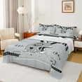 thumbnail image 1 of Manfei Las Vagas Bed Sheets Set Queen Size,Football City Bedding Sets Queen Size,Gray Black Bed Sheets Queen,Super Cozy Room Decor,4pcs, 1 of 7