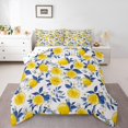 thumbnail image 1 of Manfei Lemon Print Bedding Comforter Set,Lemon Botanical Twin Comforter Sets,Yellow Blue White Bedding Set For Girls,Super Cozy Room Decor Reversible,2 Pieces, 1 of 8