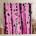 thumbnail image 1 of Homewish Leopard Cheetah Print Curtains Pack of 2 (42x84 Each) for Teen, Modern Fashion Curtains Blackout, Chic Stripes Polkadots Bedroom Curtains, Window Curtains Room Decor, 1 of 6