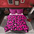 thumbnail image 1 of Manfei Leopard Print 7-Piece Twin Bedding Sets,Zebra Pattern Bedding Comforter Set,Pink Black Sheet Sets For Teens,Super Cozy Room Decor Reversible, 1 of 8