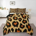 thumbnail image 1 of Manfei Leopard Print Bedding Comforter Set,Jungle Animal Twin Comforter Sets,Brown Cheetah Pattern Bedding Set For Boys Teens,Ultra Soft Home Decor Reversible,2-Piece, 1 of 8