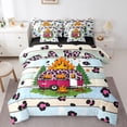 thumbnail image 1 of Manfei Leopard Print Camper 7-Piece Twin Bedding,Country Farmhouse Lodge Bedding Comforter Set,Pink,Black Reversible, 1 of 7
