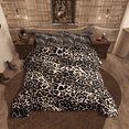 thumbnail image 1 of Manfei Leopard Print Comforter Set Twin Size, Cheetah Print Bedding, Black and Brown Bed Set, 2 Pieces (1 Comforter and 1 Pillowcase), Black Reversible, 1 of 6