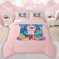 thumbnail image 1 of Manfei Letter H Monogrammed Bedding Comforter Set,Kawaii Axolotl Twin Comforter Sets,Watercolor Coral Bedding Set For Child,Microfiber Room Decorative Reversible,2-Piece, 1 of 8