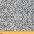 thumbnail image 1 of Manfei Light Gray Fabric by the Yard (3 Yards), Snake Print Decorative Fabric by the Yard, Wild Animal DIY Fabric, 1 of 6