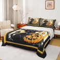 thumbnail image 1 of Manfei Lovely Car Kitten Bed Sheets,Funny Pumpkin Bats King Sheets,Kids Halloween Theme Sheet Set For Teens,Luxury Bedroom Decor,4-Piece, 1 of 7
