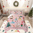 thumbnail image 1 of Manfei Lovely Girls Bedding Comforter Set,Merry Xmas Twin Comforter Sets,Retro Christmas Nutcraker Bedding Set For Teens,Ultra Soft Home Decor Reversible,2pcs, 1 of 8