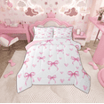 thumbnail image 1 of Manfei Lovely Girls Bowknot Bedding Comforter Set,Cartoon Heart Pattern Twin Comforter Sets,Pink White Bedding Set For Kids,Luxury Bedroom Decor Reversible,2-Piece, 1 of 8