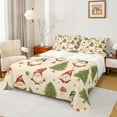 thumbnail image 1 of Manfei Lovely Gnome Bed Sheets,Merry Xmas King Sheets,Green Christmas Tree Sheet Set For Girls,Breathable Home Decor,4 Pieces, 1 of 7
