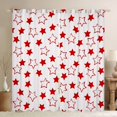 thumbnail image 1 of Manfei Lovely Stars Blackout Curtains Set of 2 (38x54 Each),Galaxy Theme Living Room Curtains,Red White, 1 of 6