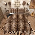 thumbnail image 1 of Manfei Luxury Brown Leopard Print Bedding Comforter Set, Gradient Cheetah Twin Comforter Sets, Animal Theme Bedding Set Reversible 2-Piece, 1 of 8