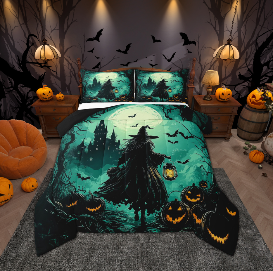 Personalized Witch Quilt Bed Sets - Halloween Gift For Witch Enthusiast - Smoke Of Air And Fire And Earth