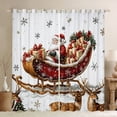 thumbnail image 1 of Manfei Magical Santa Claus Blackout Curtains Set of 2 (52x84 Each), Jungle Reindeer Animal Window Curtains, Kawaii Christmas Theme Curtains and Drapes, Curtains and Drapes Decor, 1 of 4