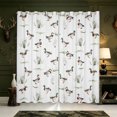 thumbnail image 1 of Manfei Mallard Duck Pattern Kitchen Curtains,Farmhouse Animal Black Out Curtains Pack of 2 (42x63 Each), 1 of 6