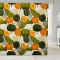 thumbnail image 1 of Manfei Maple Leaf Fall Print Shower Curtain 72Wx78L,Fall Pumpkin Print Bath Curtain, 1 of 5