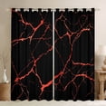 thumbnail image 1 of Manfei Marble Pattern Black Out Curtains,Modern Fluid Stripe Curtains Pack of 2 (42x63 Each),White Black Gold Bedroom Curtains For Men Women,Ultra Soft Home Decor, 1 of 6