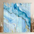 thumbnail image 1 of Manfei Marble Texture Road Black Out Curtains,Modern Minimalist Artistic Curtains Pack of 2 (42x63 Each),Blue Gold Ombre Bedroom Curtains For Adults,Microfiber Room Decoration, 1 of 6