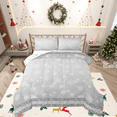 thumbnail image 1 of Manfei Merry Christmas 2pcs Bedding Comforter Set,Gradient Snowflakes Twin Comforter Sets,Bling Glitter Breathable Bedding Set,Breathable Xmas Home Decor,Reversible, 1 of 8