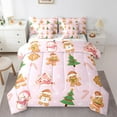 thumbnail image 1 of Manfei Merry Christmas 7-Piece Bedding Comforter Set,Happy Christmas King Bedding Sets,Festival Xmas Ultra Soft Bed Sheets,Lightweight Cartoon Room Decor,Reversible, 1 of 8