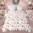 thumbnail image 1 of Manfei Merry Christmas 7pcs Bedding Comforter Set,Nutcracker Soldier Queen Bedding Sets,Pink Ball Girls Queen Sheet Sets For Teens,Microfiber Bedroom Decor Reversible, 1 of 8